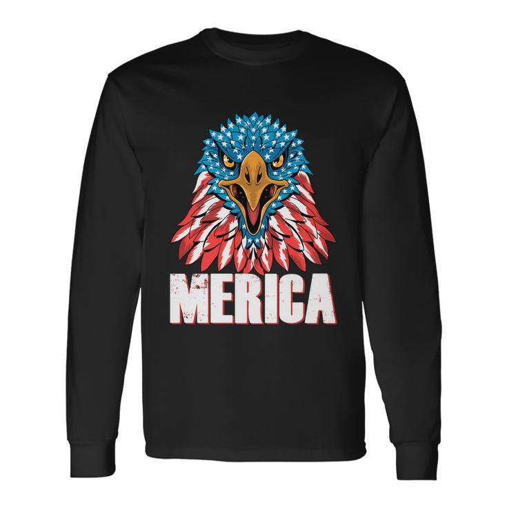 Eagle Mullet 4Th Of July Usa American Flag Merica V6 Long Sleeve T-Shirt Gifts ideas