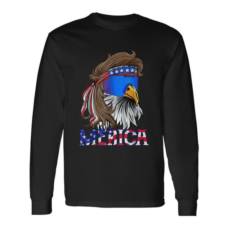 Eagle Mullet 4Th Of July Usa American Flag Merica V9 Long Sleeve T-Shirt