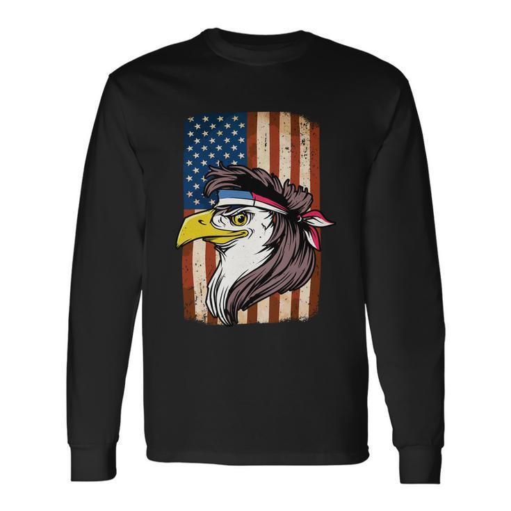 Eagle Mullet Usa American Flag Merica 4Th Of July Meaningful V2 Long Sleeve T-Shirt