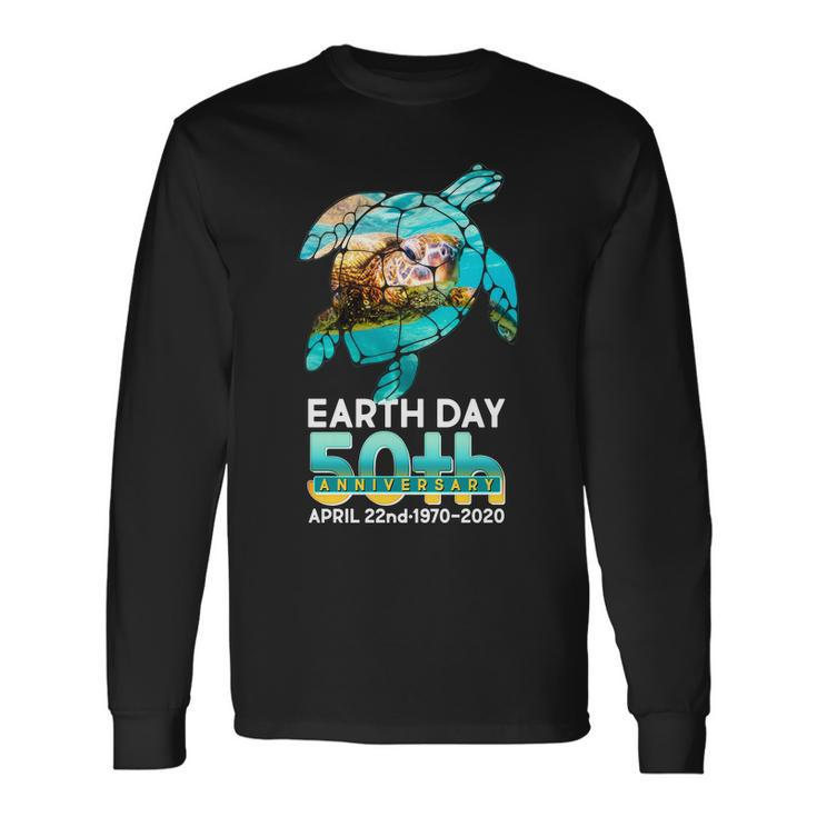 Earth Day 50Th Anniversary Turtle Tshirt Long Sleeve T-Shirt