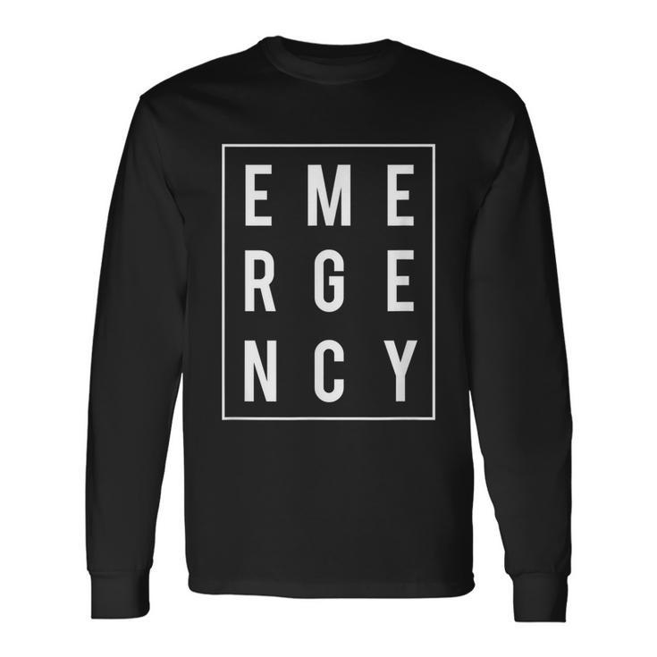 Emergency Nurse Rn Er Nurse Emergency Room Hospital Long Sleeve T-Shirt