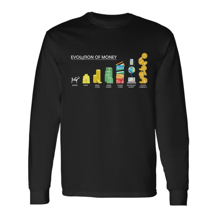 Evolution Of Money Tshirt Long Sleeve T-Shirt