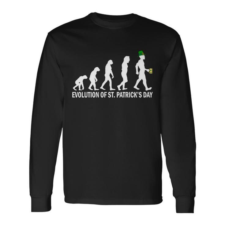 Evolution Of St Patricks Day Long Sleeve T-Shirt