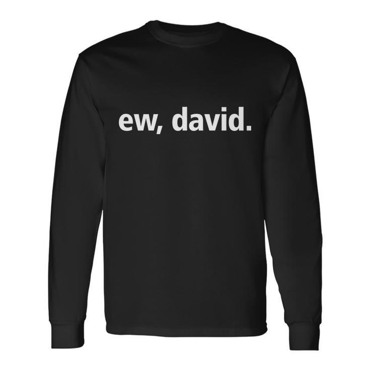 Ew David Simple Logo Tshirt Long Sleeve T-Shirt