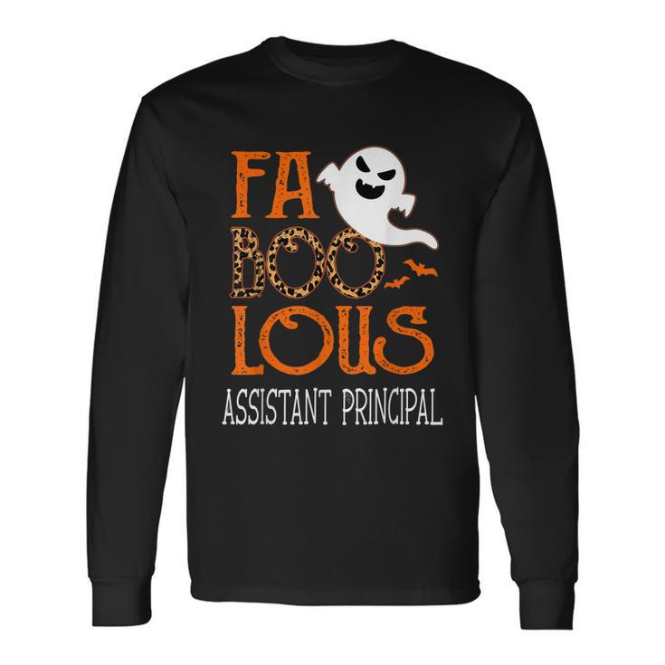 Faboolous Assistant Principal On Halloween Party Ghost Long Sleeve T-Shirt