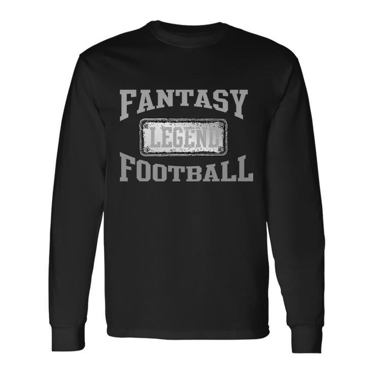 Fantasy Football Team Legends Vintage Tshirt Long Sleeve T-Shirt