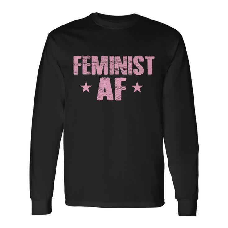 Feminist Af V2 Long Sleeve T-Shirt