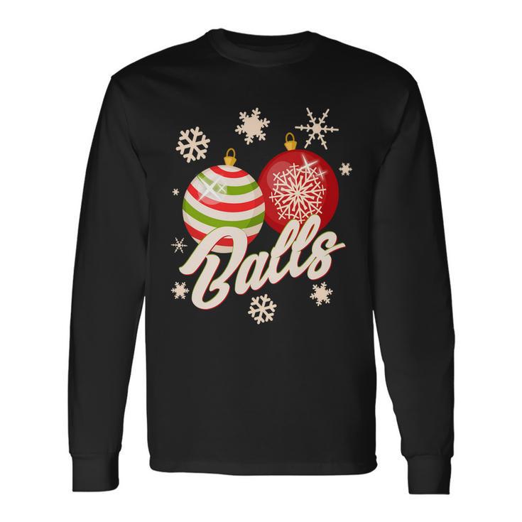 Festive Christmas Balls Long Sleeve T-Shirt