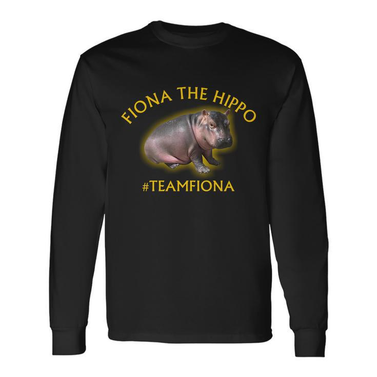 Fiona The Hippo Teamfiona Photo Tshirt Long Sleeve T-Shirt
