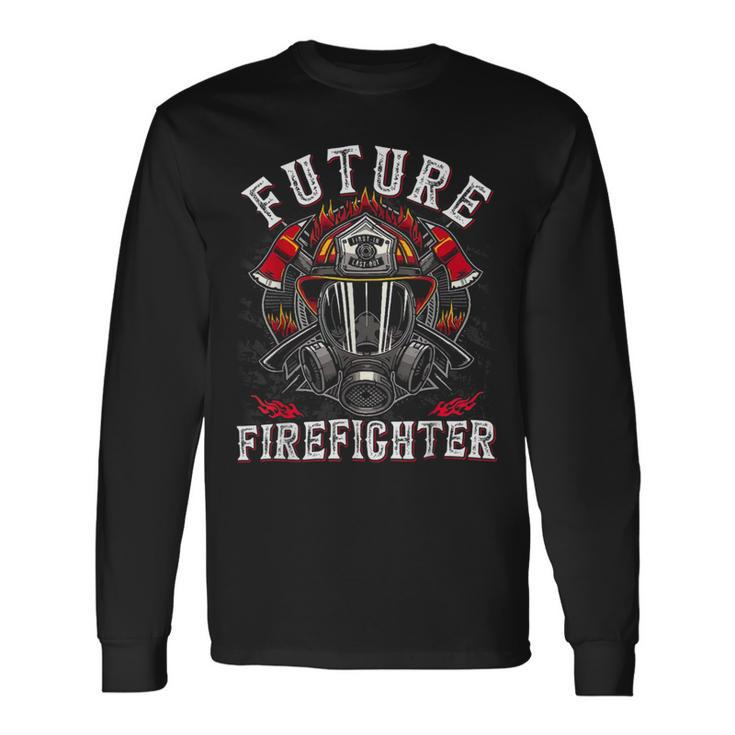 Firefighter Future Firefighter Thin Red Line Firefighting Long Sleeve T-Shirt