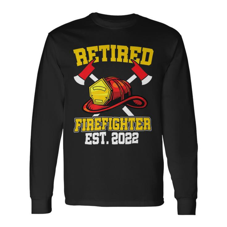 Firefighter Retired Firefighter Profession Hero V2 Long Sleeve T-Shirt