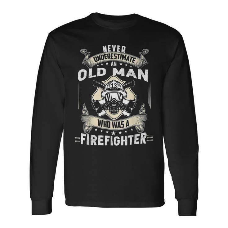 Firefighter Retired Firefighter Retired Firefighter V2 Long Sleeve T-Shirt Gifts ideas