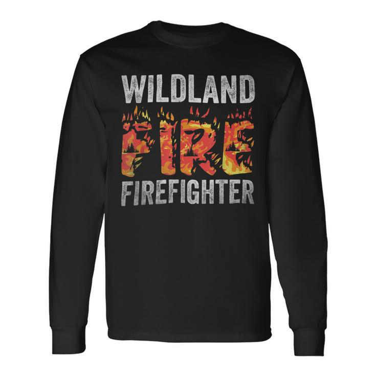 Firefighter Wildland Fire Rescue Department Firefighters Firemen V2 Long Sleeve T-Shirt