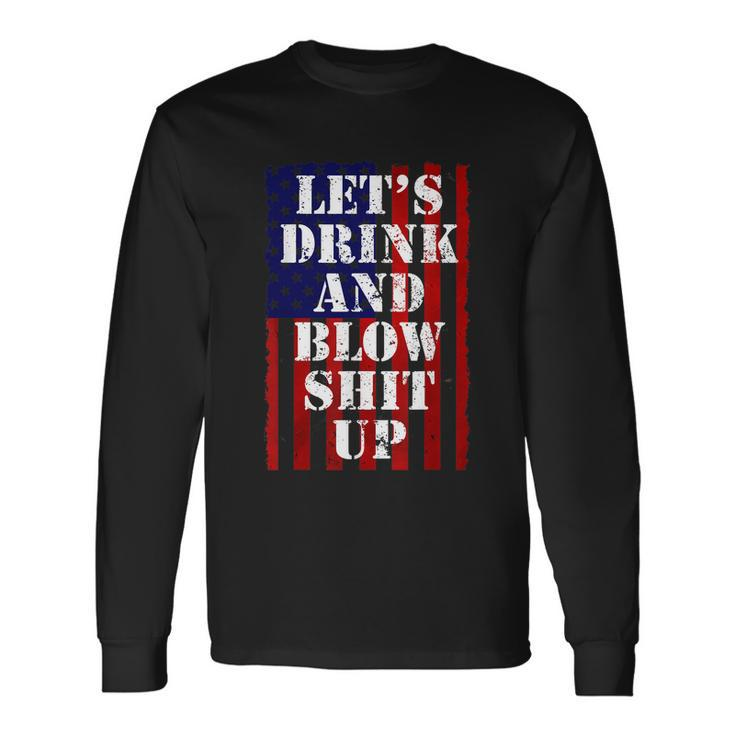 Fireworks Shirts For Men Women Day Drinking 4Th July Long Sleeve T-Shirt