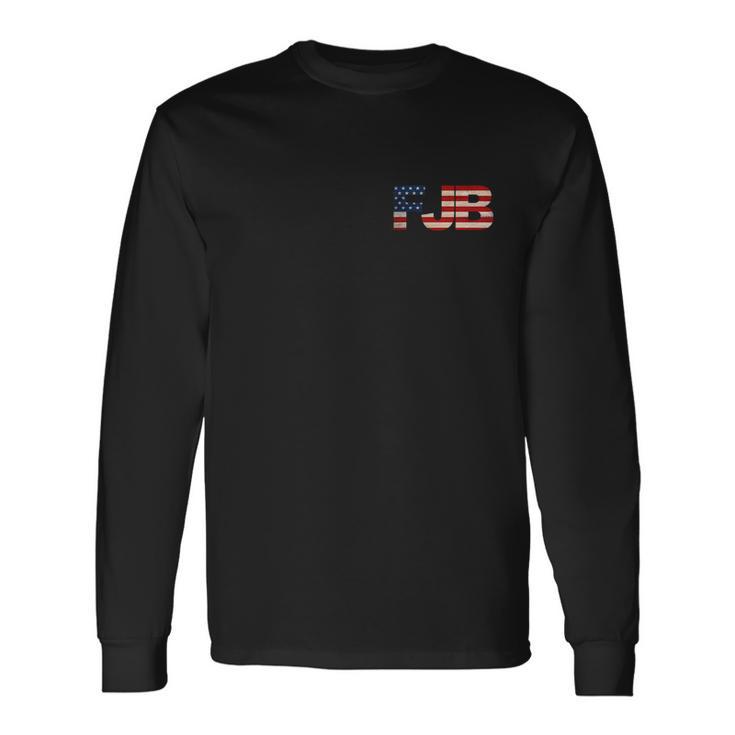 Fjb Pocket Logo FCk Joe Biden Back & Front Long Sleeve T-Shirt