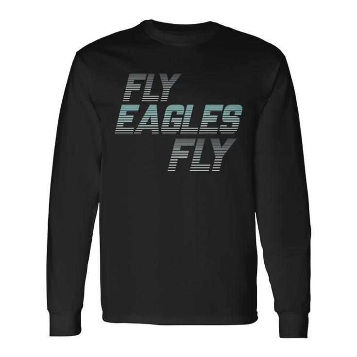 Fly Eagles Fly Fan Logo Tshirt Long Sleeve T-Shirt Gifts ideas