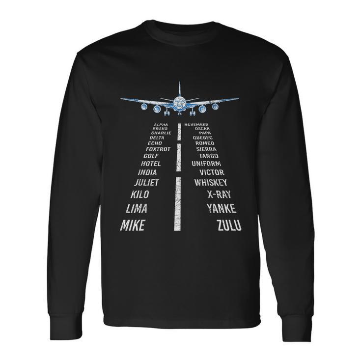 Flying Airplane Plane Aviation Aircraft Flight Copilot Pilot Tshirt Long Sleeve T-Shirt