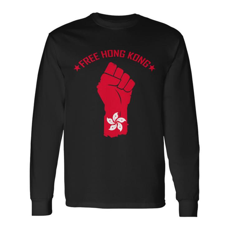 Free Hong Kong Fist Long Sleeve T-Shirt