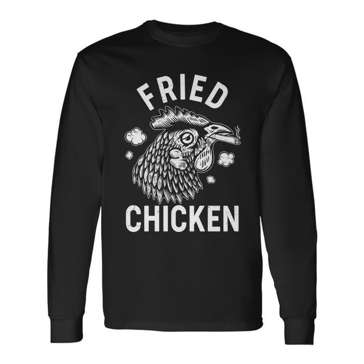 Fried Chicken Smoking Joint Long Sleeve T-Shirt
