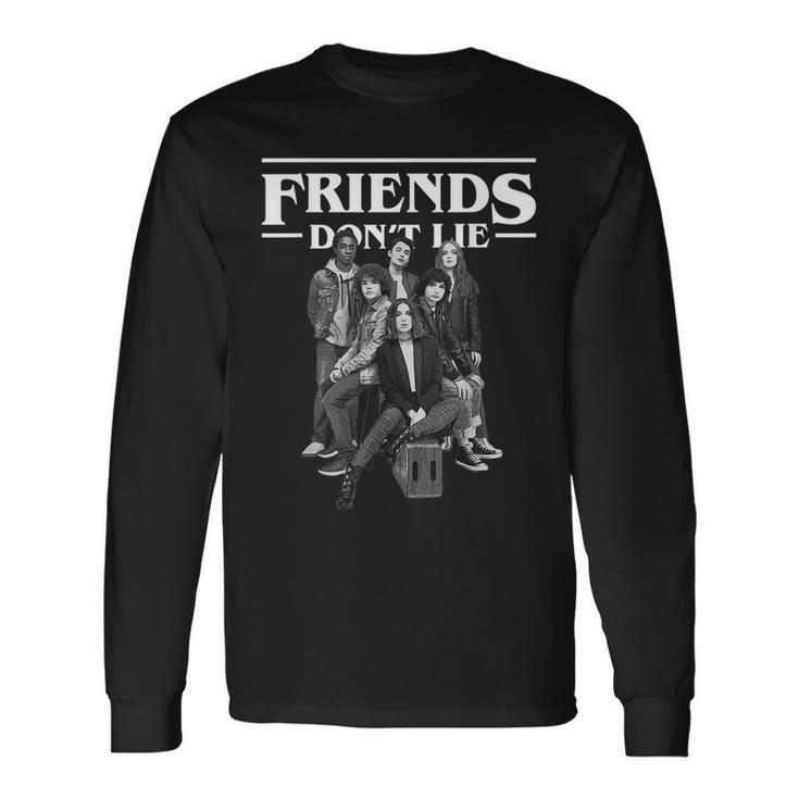 Friends Dont Lie V2 Men Women Long Sleeve T Shirt T shirt Graphic Print friends-dont-lie-v2-men-women-long-sleeve-t-shirt-t-shirt-graphic-print