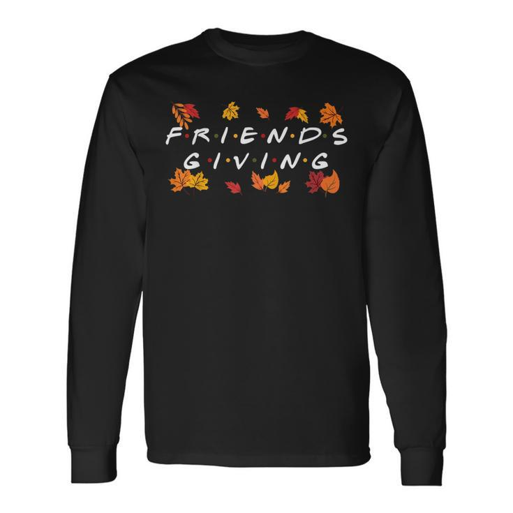 Friendsgiving Fall Autumn Friends & Thanksgiving Men Women Long Sleeve T-Shirt T-shirt Graphic Print