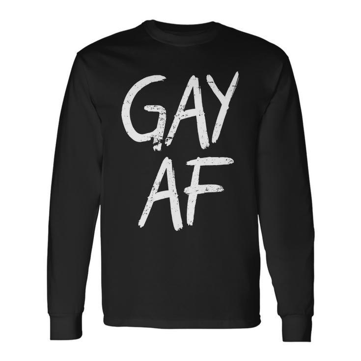 Gay Af Pride Logo Long Sleeve T-Shirt