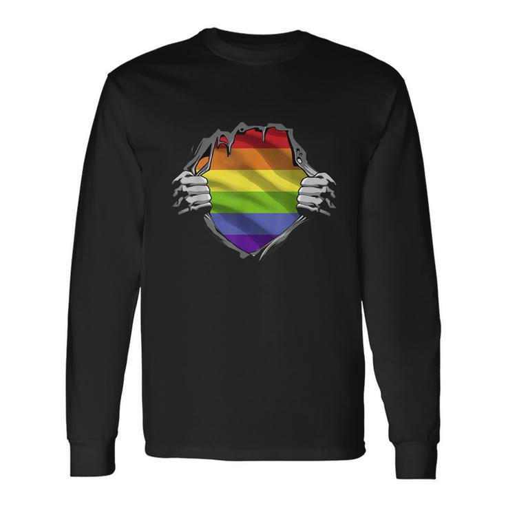 Gay Pride Lgbt Gay Inside Lgbtq Long Sleeve T-Shirt