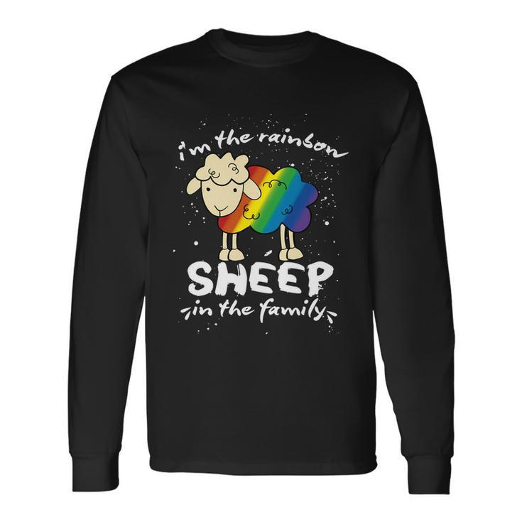 Gay Pride Lgbt Gay Lesbian Im The Rainbow Sheep Long Sleeve T-Shirt