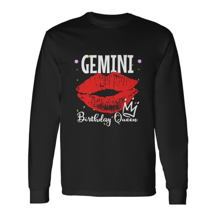 Gemini Birthday Women Queen Long Sleeve T-Shirt