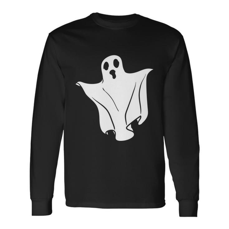 Ghost Boo Halloween Quote V6 Long Sleeve T-Shirt