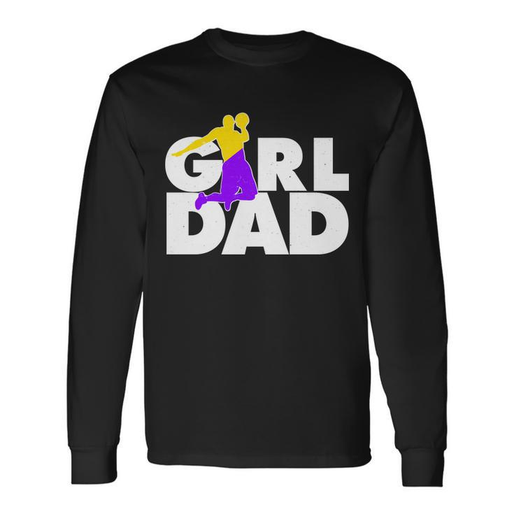 Girl Dad Dunking Tribute Tshirt Long Sleeve T-Shirt