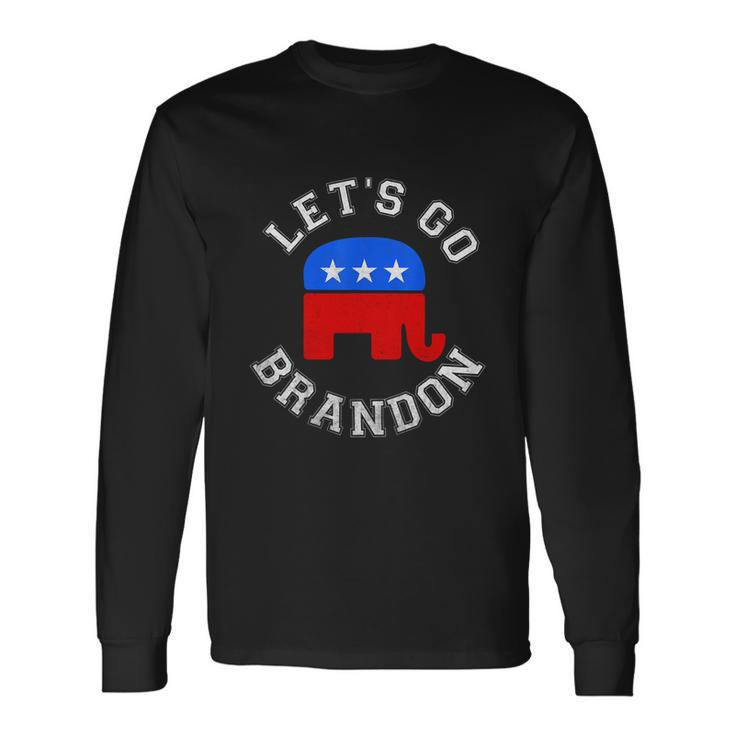 Lets Go Brandon Anti Biden Fjb Republican Long Sleeve T-Shirt