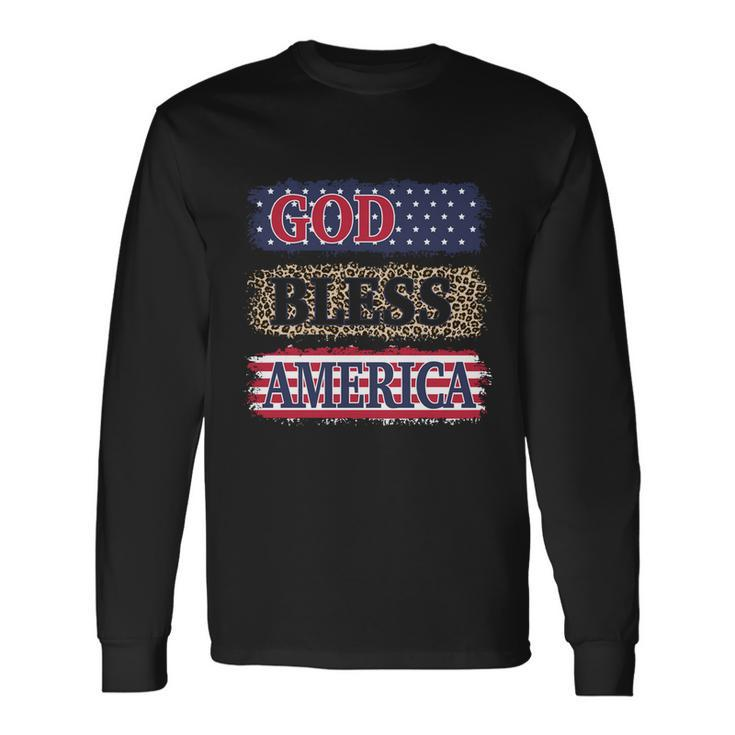 God Bless America Patriotic 4Th Of July Independence Day Long Sleeve T-Shirt Gifts ideas