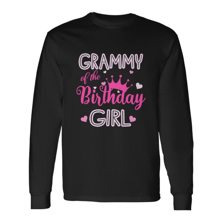 Grammy Of The Birthday Girl Cute Pink Long Sleeve T-Shirt Gifts ideas