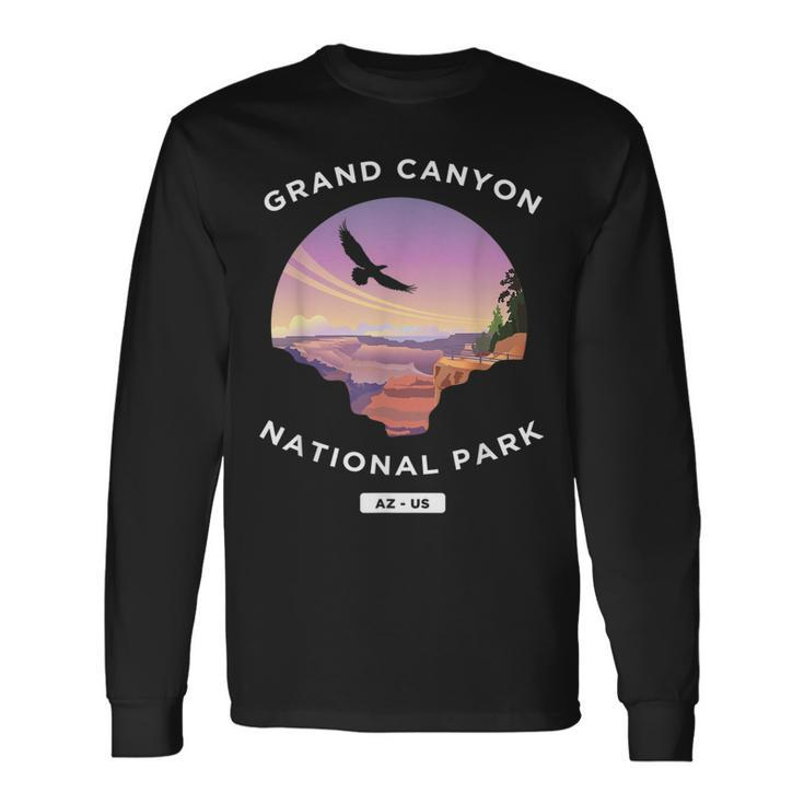 Grand Canyon Arizona Us National Park Travel Hiking Long Sleeve T-Shirt