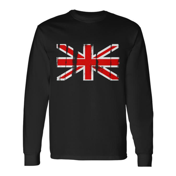 Great Britain Vintage British Union Flag Long Sleeve T-Shirt