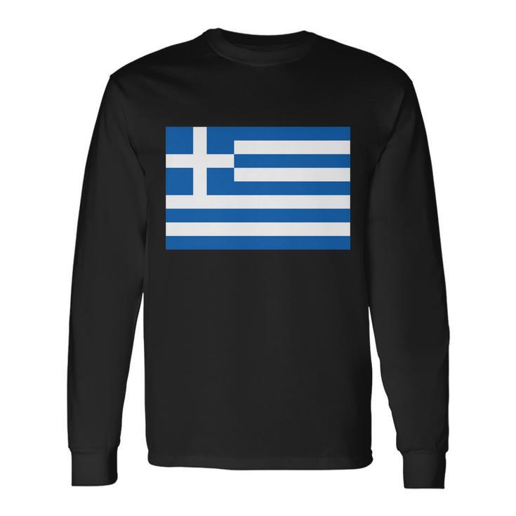 Greece Flag V2 Long Sleeve T-Shirt