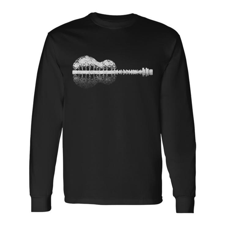 Guitar Landscape Tshirt Long Sleeve T-Shirt