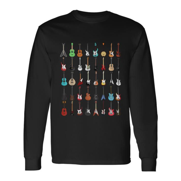 Guitar Musical Instrument Rock N Roll Long Sleeve T-Shirt Gifts ideas