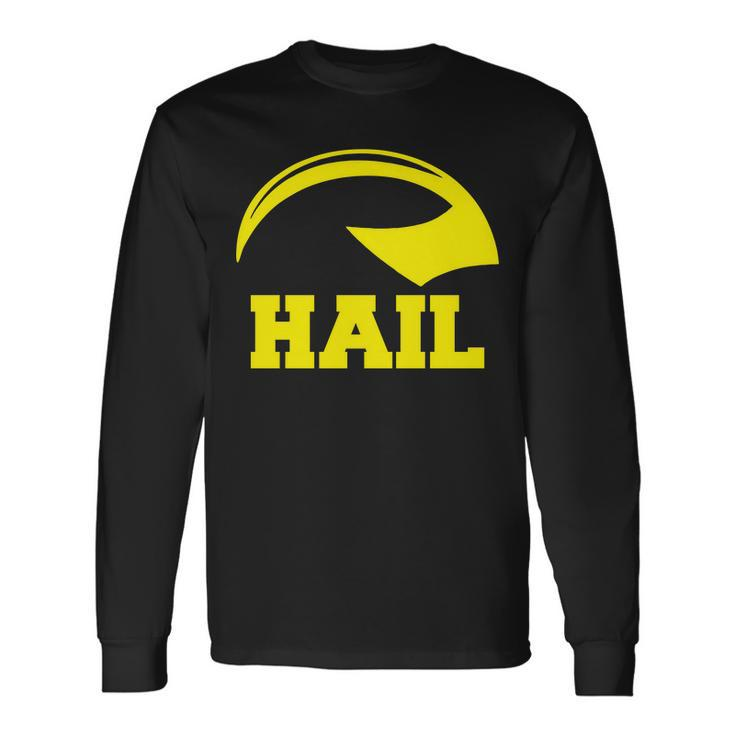 Hail Michigan Helmet Football Victors Long Sleeve T-Shirt
