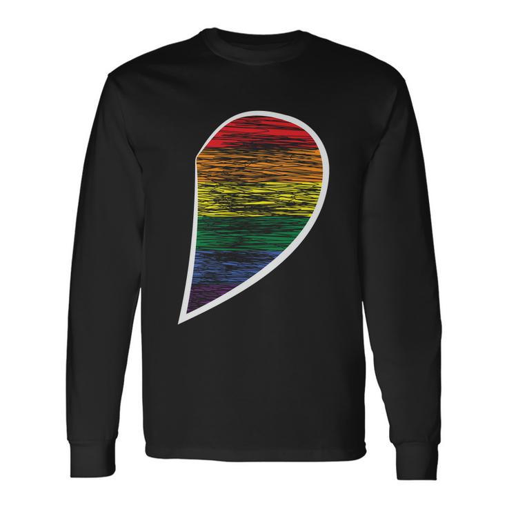 Halfheart Lgbt Gay Pride Lesbian Bisexual Ally Quote Long Sleeve T-Shirt Gifts ideas