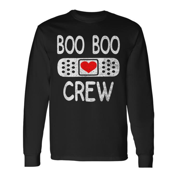 Halloween Costume For Women Boo Boo Crew Nurse Long Sleeve T-Shirt