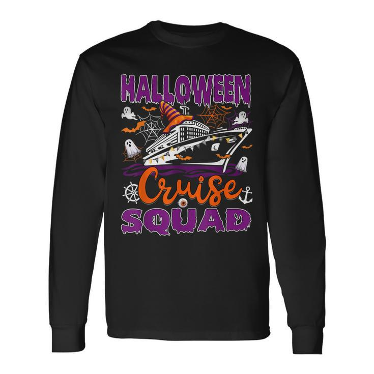 Halloween Cruise Squad Cruising Crew Spooky Season Men Women Long Sleeve T-Shirt T-shirt Graphic Print