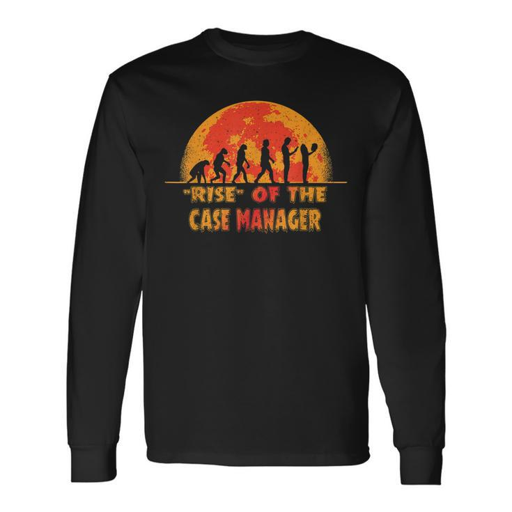 Halloween Rise Of The Case Manager Job Coworker Men Women Long Sleeve T-Shirt T-shirt Graphic Print