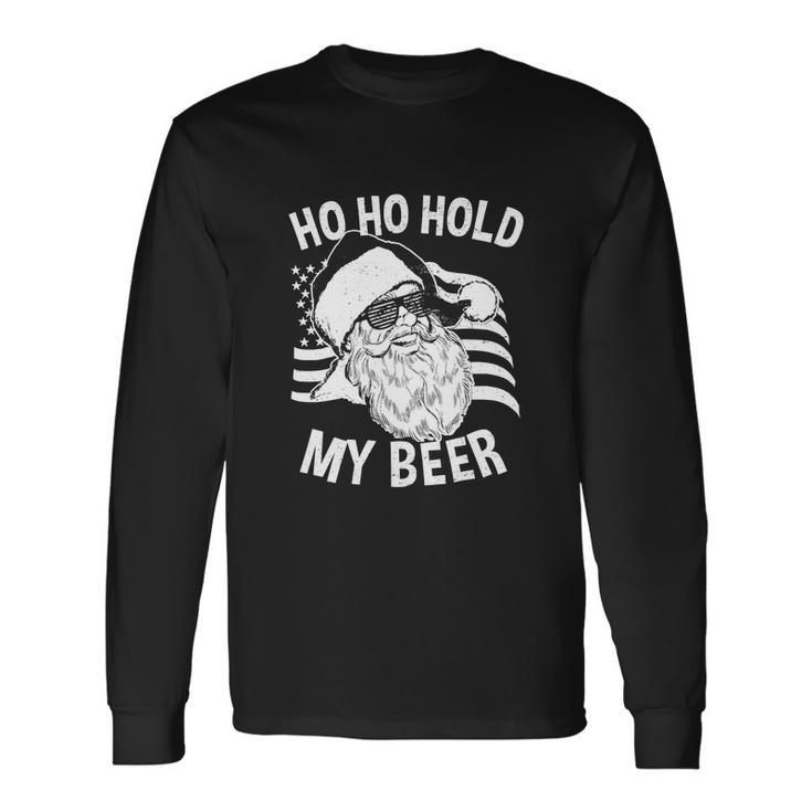 Happy Christmas In July For Hipster Santa Ho Ho Long Sleeve T-Shirt
