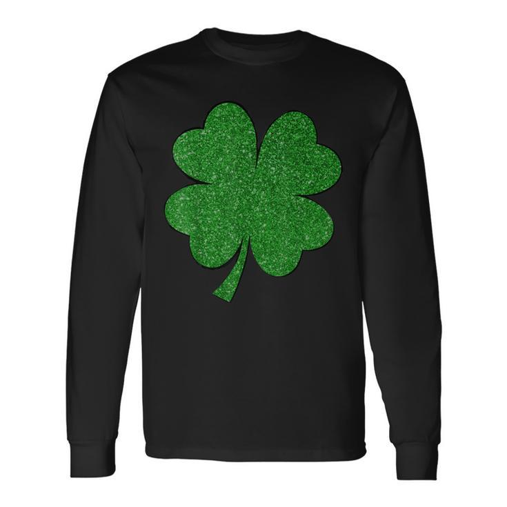Happy Clover St Patricks Day Irish Shamrock St Pattys Day Men Women Long Sleeve T-Shirt T-shirt Graphic Print