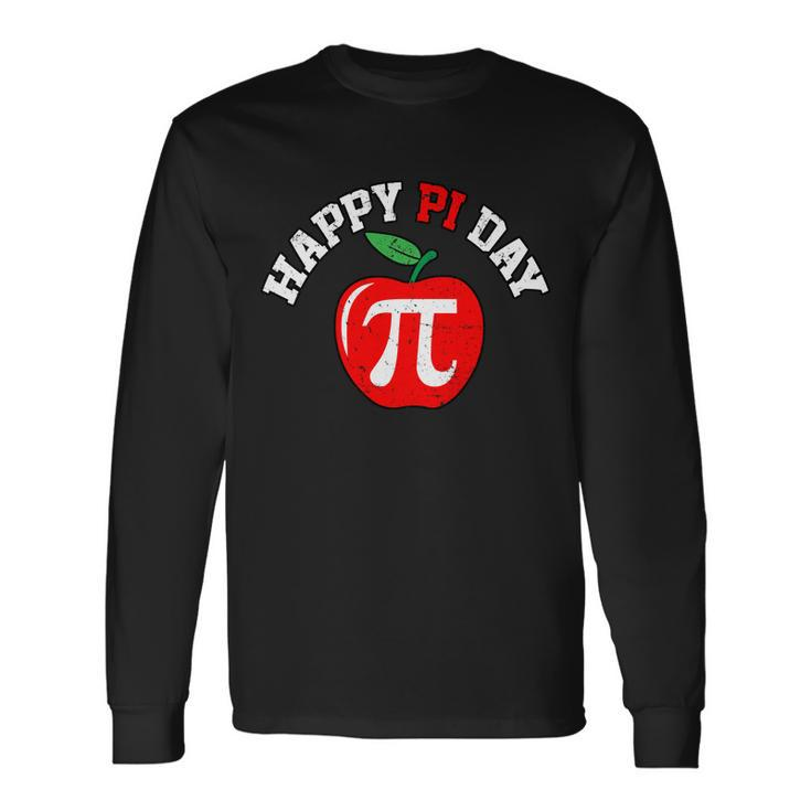 Happy Pi Day Teachers Apple Long Sleeve T-Shirt