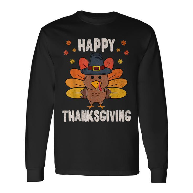 Happy Thanksgiving 2021 Turkey Day Autumn Fall Season V2 Long Sleeve T-Shirt