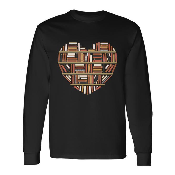 I Heart Books I Love Books Long Sleeve T-Shirt