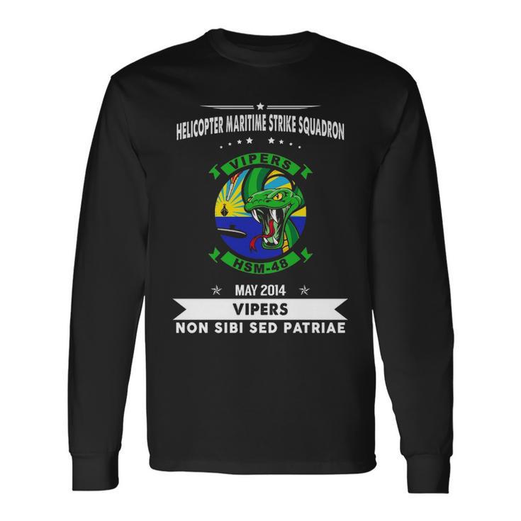 Helicopter Maritime Strike Squadron Hsm Long Sleeve T-Shirt